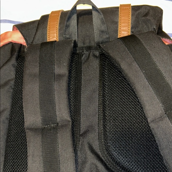 Herschel Supply Company Black Backpack with Tan Straps - Picture 5 of 8